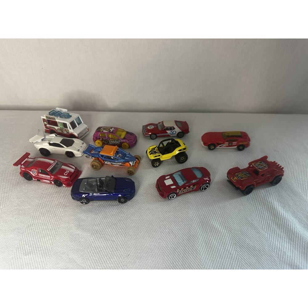 Hot Wheels Lot of 11 Cars Trucks Toys Die Cast Metal